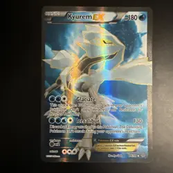 Kyurem EX 86/98 Textured Full Art Ancient Origins Pokemon Card - MP - Image 2