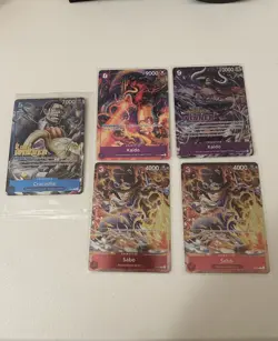 One Piece TCG Promo Lot Alternative Art Card English Edition Lot (5) Cards - Image 1