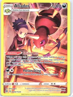 Ariados TG09/TG30 SWSH09: Brilliant Stars Trainer Gallery - Pokemon Card - NM - Image 1
