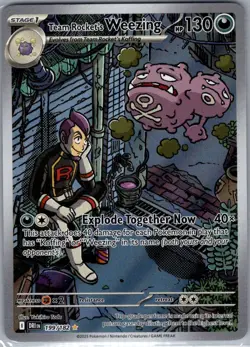 Team Rocket's Weezing 199/182 SV10: Destined Rivals - Pokemon Card - NM - Image 1