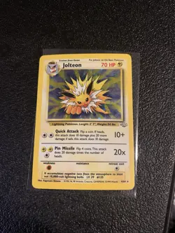 Pokemon TCG Jolteon Jungle Holo Card 4/64 Unlimited 1999 Edition - Image 1