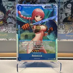 Rebecca OP10-058 SR ONE PIECE Tcg Card Game NM Blue - Image 1