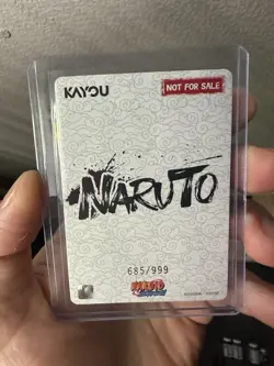 Naruto Kayou Serialized Promo Card PR English Serial Jin Chapter - Image 4