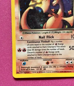 Dark Charizard 4/82 Holo Rare Team Rocket Pokemon Card - Image 2