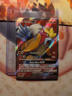 Entei GX - 71/73 - Full Art Ultra Rare Holo Shining Legends - Pokemon Card - LP! - Image 1