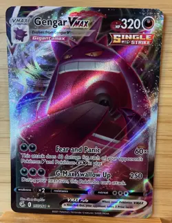 Pokemon Gengar VMAX Holo TCG Card Swsh08: Fusion Strike 157/264 NM Condition - Image 1