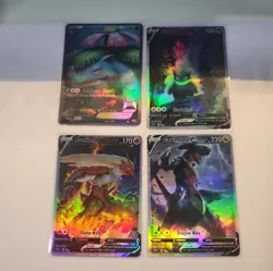 Lot of 4 Custom holo Mixed Pokemon Trading Card sleeved & top loaded - Image 5