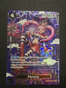 Perona OP06-093 OP14 SP Alternate Art Azure Sea's Seven One Piece Card English - Image 1
