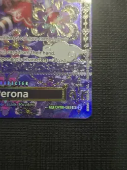 Perona OP06-093 OP14 SP Alternate Art Azure Sea's Seven One Piece Card English - Image 2