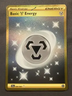 Pokemon TCG Basic Metal Energy Hyper Rare Card Shrouded Fable 099/064 - Image 1