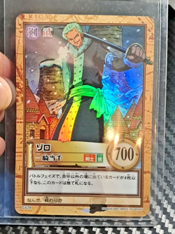 BANDAI One Piece Hyper Battle C429 ZORO HOLO FOIL SCARCE EARLY CARD - Image 1
