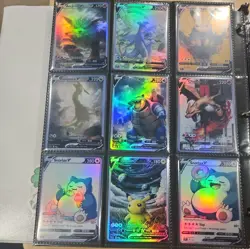 Lot of 9 Custom holo fanart mixed V Pokemon Trading Card sleeved & top loaded - Image 2