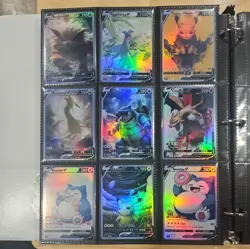 Lot of 9 Custom holo fanart mixed V Pokemon Trading Card sleeved & top loaded - Image 4