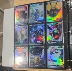Lot of 9 Custom holo fanart mixed V Pokemon Trading Card sleeved & top loaded - Image 5