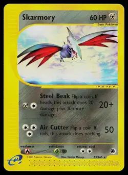 Pokemon Card - Skarmory Expedition 63/165 Rare Non-Holo - Image 1