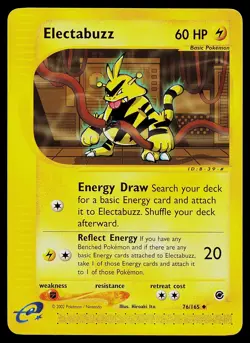 Pokemon Card - Electabuzz Expedition 76/165 Uncommon Non Holo - Image 1