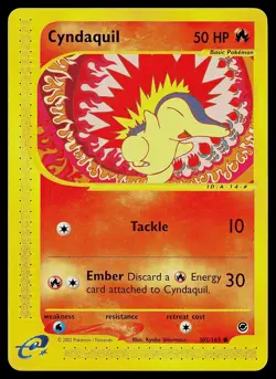 Pokemon Card - Cyndaquil Expedition 105/165 Common - Image 1