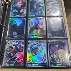 Lot of 9 Custom holo fanart mixed V Pokemon Trading Card sleeved & top loaded - Image 2