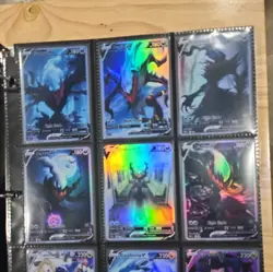 Lot of 9 Custom holo fanart mixed V Pokemon Trading Card sleeved & top loaded - Image 3
