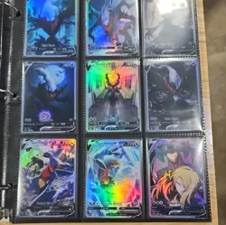 Lot of 9 Custom holo fanart mixed V Pokemon Trading Card sleeved & top loaded - Image 4