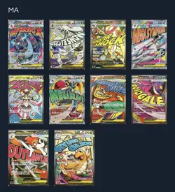 MEGA Dream ex MA Complete Set of 10 223-232/193 M2a - Pokemon Card Japanese - Image 1