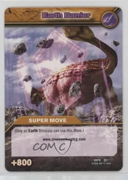 2008 Dinosaur King Trading Card Game - Promotional Set Base Earth Barrier - Image 1