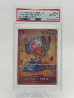 One Piece - Tony Tony Chopper Alternative Art ST01-003 C PRB-01 Foil Card PSA 10 - Image 1