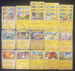 Pokemon Tcg Pikachu Card Lot (25) SM, SWSH, SV + Raichu - Many Sets - Image 1