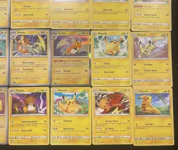 Pokemon Tcg Pikachu Card Lot (25) SM, SWSH, SV + Raichu - Many Sets - Image 2