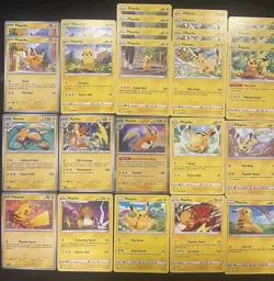 Pokemon Tcg Pikachu Card Lot (25) SM, SWSH, SV + Raichu - Many Sets - Image 3