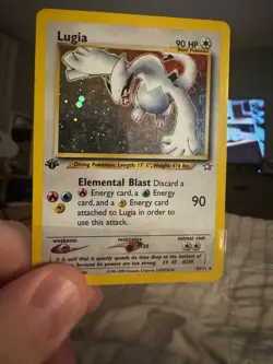 1st Edition Lugia 9/111 Neo Genesis 2000 Holo Rare WOTC Pokemon Card TCG MP - Image 2