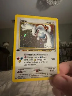 1st Edition Lugia 9/111 Neo Genesis 2000 Holo Rare WOTC Pokemon Card TCG MP - Image 3