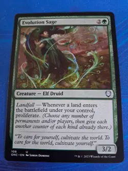 Evolution Sage, Lost Caverns of Ixalan Commander Magic: The Gathering Card - Image 1
