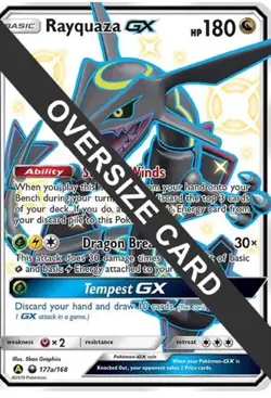 Shiny Rayquaza GX JUMBO Oversized Card 177a/168 Hidden Fates Promo - Image 3