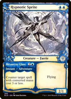 X 1 Hypnotic Sprite NM-M Throne of Eldraine 238 MTG Magic The Gathering - Image 1