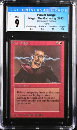 POWER SURGE Collectors Ed Rare CGC 9 MTG [Nostalgium] - Image 1