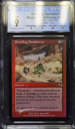 SWIRLING SANDSTORM Judgment Foil C CGC 9 MTG [Nostalgium] - Image 1