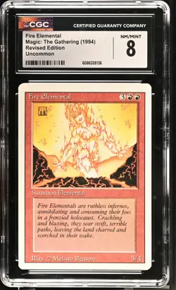 FIRE ELEMENTAL Revised CGC 8 MTG [Nostalgium] - Image 1