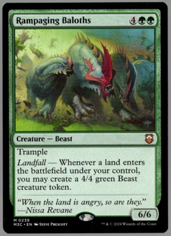Rampaging Baloths 0239 Non Foil Mythic Modern Horizons 3 MTG Near Mint - Image 1