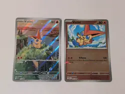 2 Pokemon Victini SVP 208 Black Star Promo Illustration Black Bolt/White Flare - Image 1