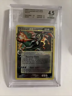 2006 Pokemon EX Dragon Frontiers Charizard Gold Star 100/101 Rare Holo - Image 1