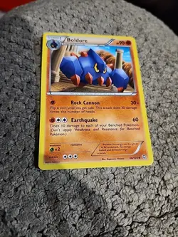 Pokemon TCG Boldore 66/124 Dragons Exalted Regular - Image 1