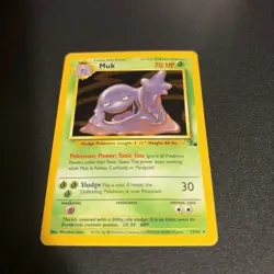 Pokemon TCG Muk Fossil 13 Holo Unlimited Holo Rare - Image 1