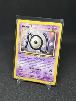 Pokemon TCG Unown (N) First Edition Neo Discovery Non Holo Uncommon LP - Image 1
