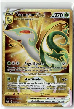 Serperior VSTAR ⭐ 210/195 Holo Rare Secret Silver Tempest 2022 Pokemon NM - Image 1