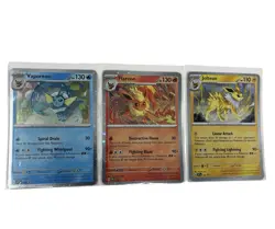 Pokemon TCG: Prismatic Evolutions Promo Vaporeon Flareon Jolteon Set of 3 - Image 1