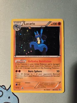 [MP] Lucario 80/113 - Legendary Treasures Holo Rare Pokemon TCG - Image 1