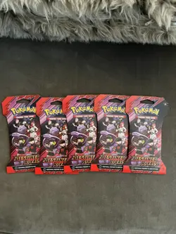 Lot of 5 Pokemon TCG Destined Rivals Booster Packs Sleeved Blister Packs New - Image 1