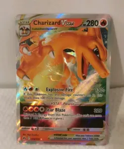 Charizard V Star 019/159 Crown Zenith Holo Rare Pokemon TCG Nm Near Mint 2023 - Image 1