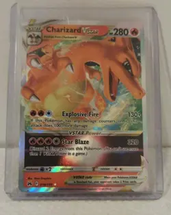 Charizard V Star 019/159 Crown Zenith Holo Rare Pokemon TCG Nm Near Mint 2023 - Image 4